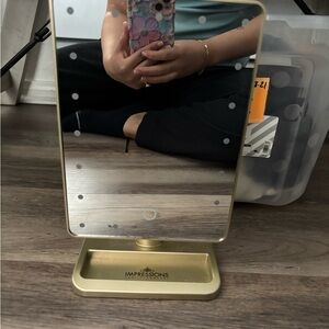 Impressions Vanity Gold Makeup Mirror